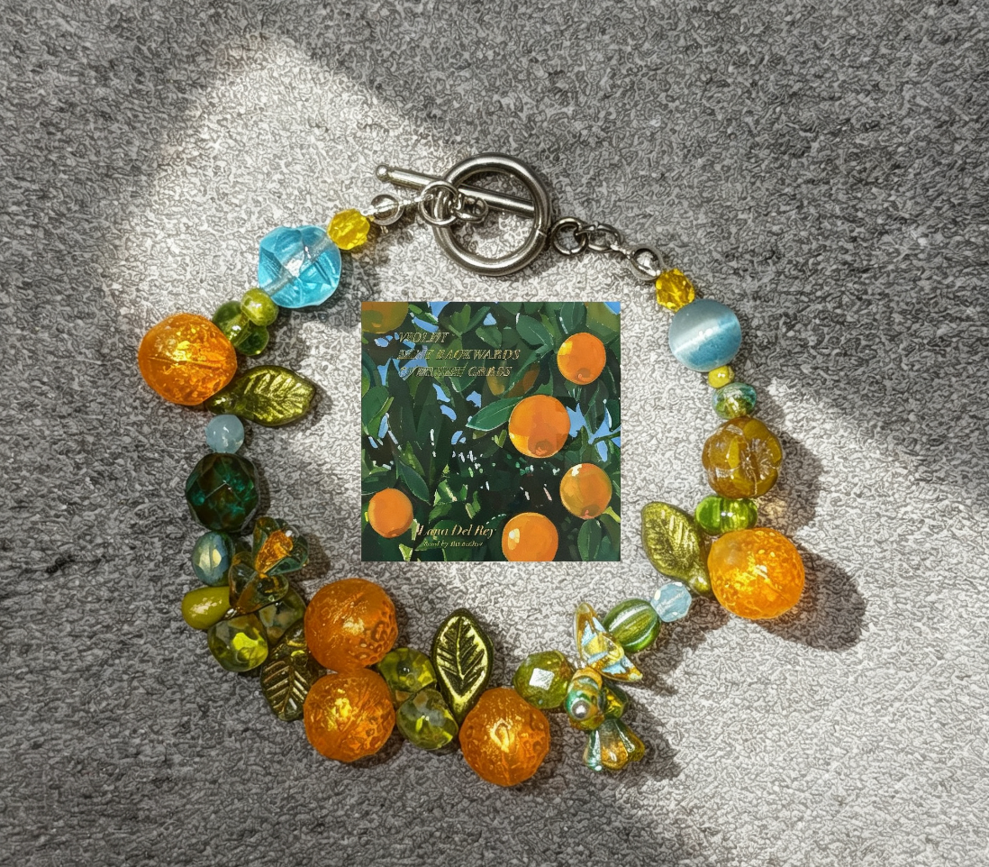 Sun-Kissed Citrus Inspired Beaded Bracelet | Summer Fruit Handmade Jewelry