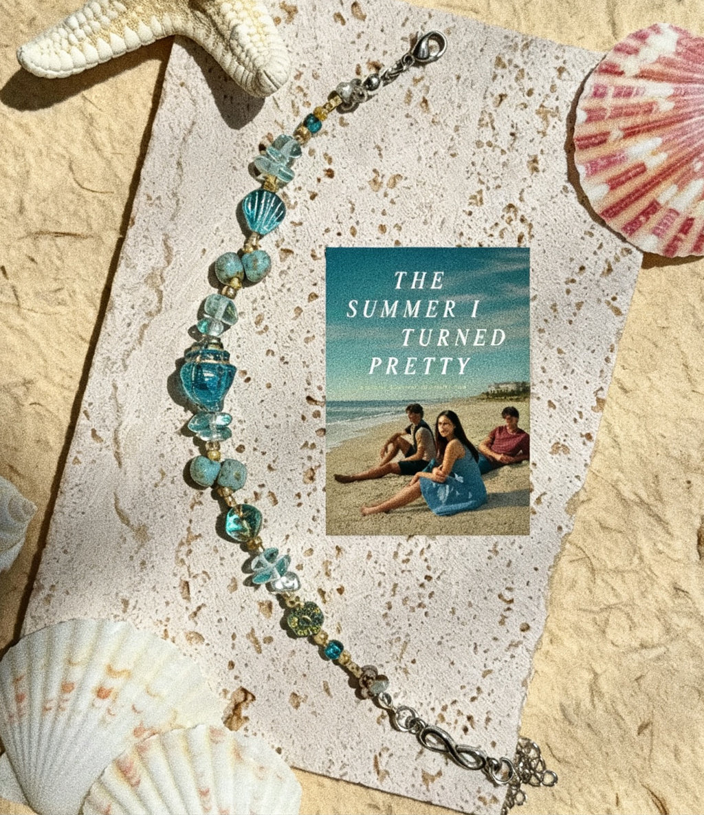 The Summer I Turn Pretty｜Blue Green Mixed Stone Beaded Bracelet for Beach Outfits