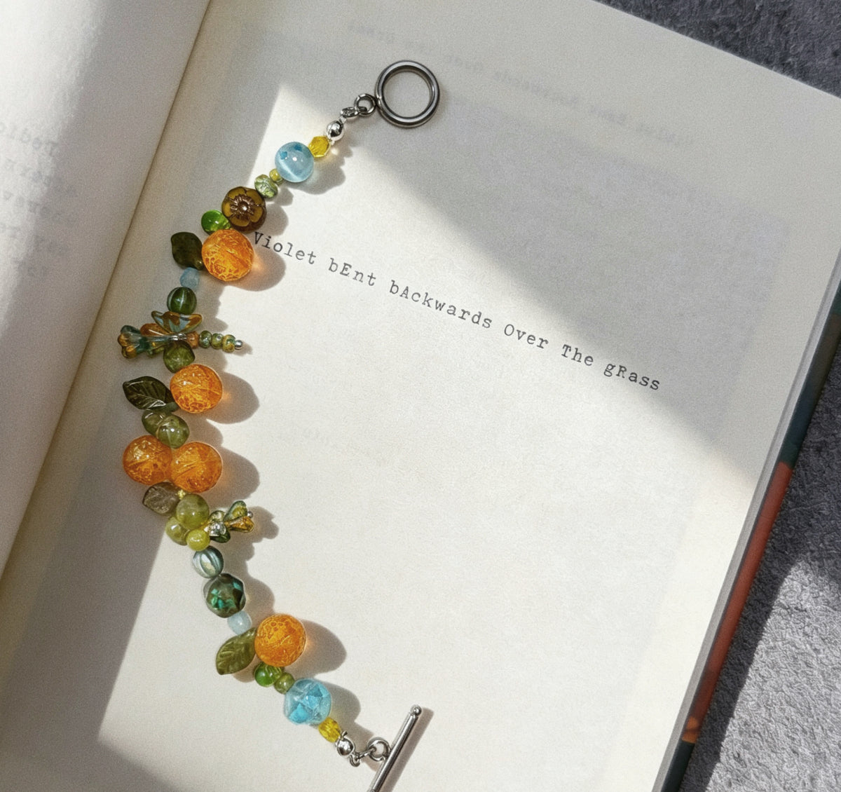 Sun-Kissed Citrus Inspired Beaded Bracelet | Summer Fruit Handmade Jewelry
