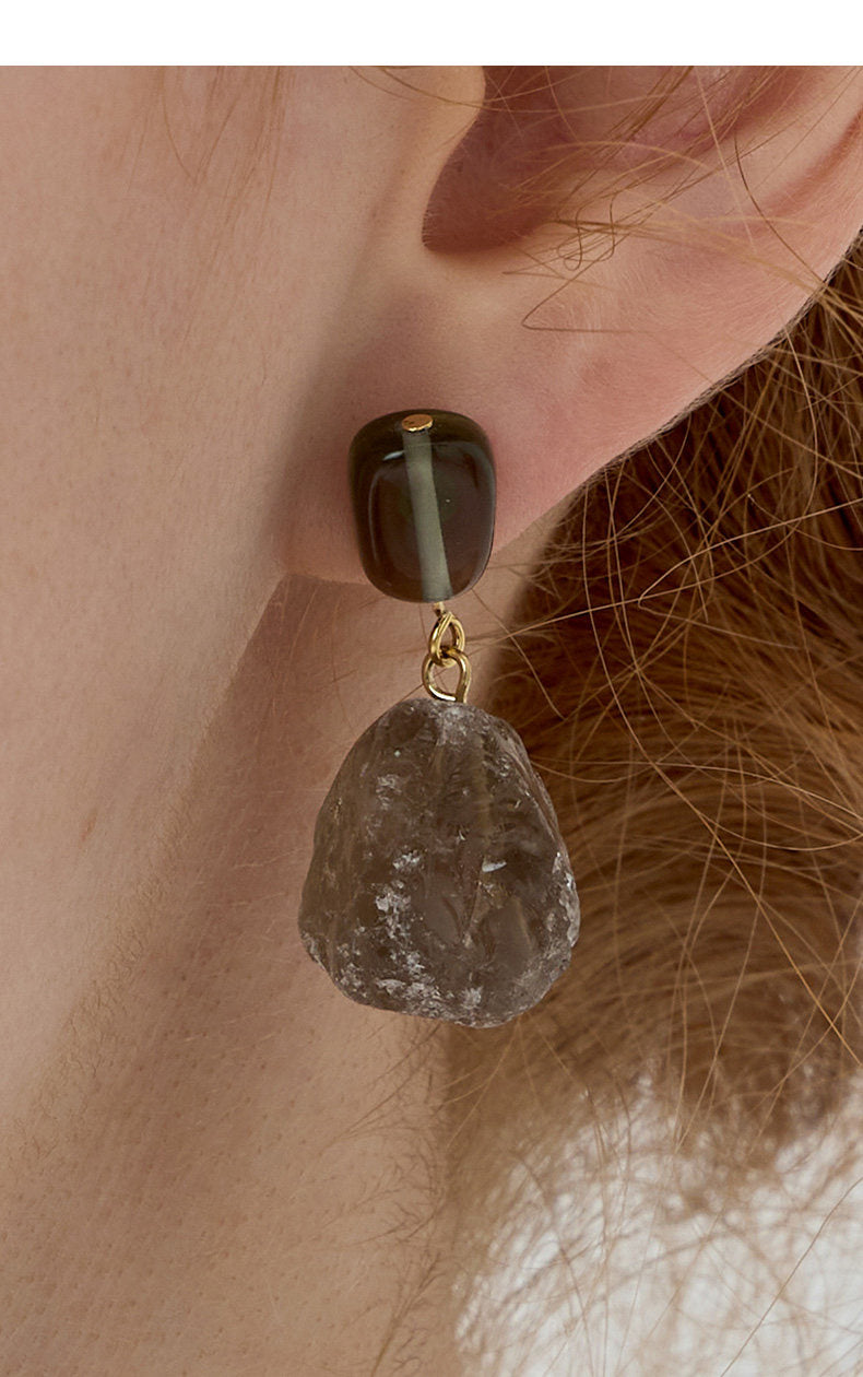 AURELIA｜Earth Inspired Crystal Drop Earrings