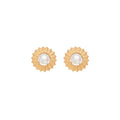Elowen｜Sunburst Pearl Stud Earrings