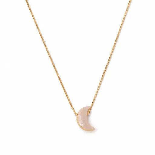 Maren｜ Crescent Moon Enamel Necklace