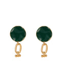 Seraphina｜ Vintage Green Enamel Drop Earring