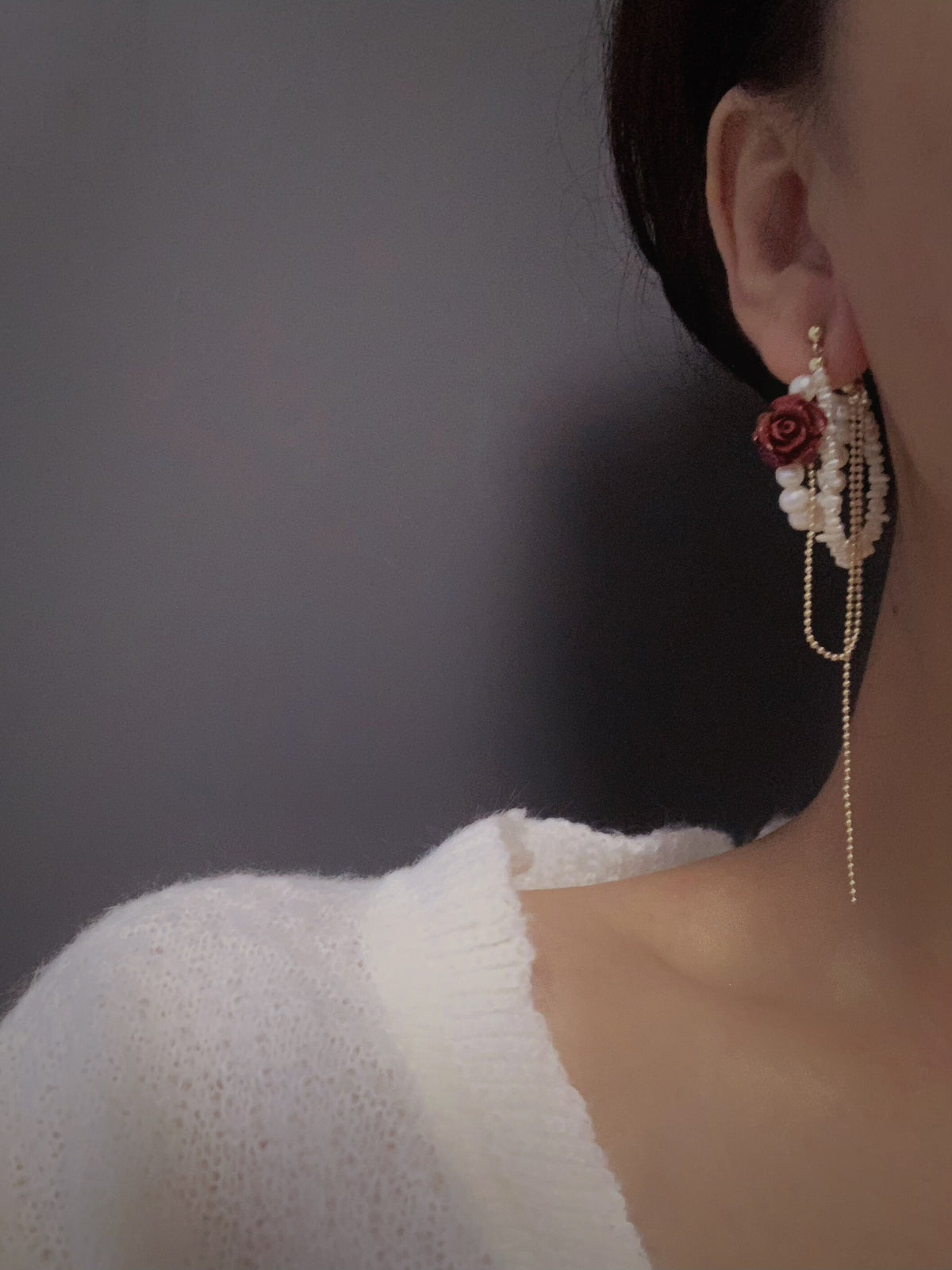 La Vie en Rose | Baroque Pearl Drop Earrings